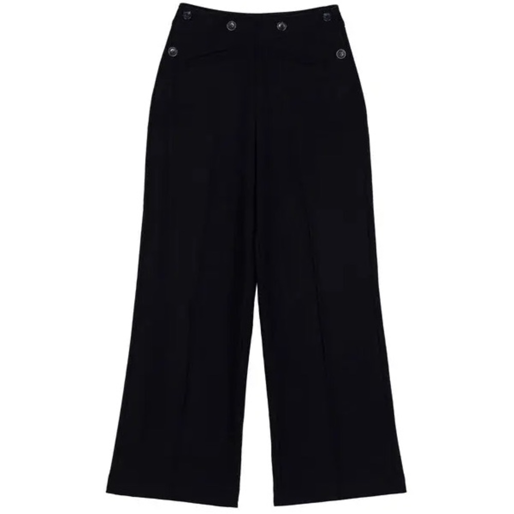 NWT Doen Black Wool Glenne Wool Blend Pant Size 0